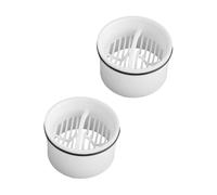 CUEMOON Juego de 2 coladores de pelo y tubo de inmersión para ducha, compatible con Viega Tempoplex desagüe 6960, 6961, 6962, 6963, repuesto captador de pelo, filtro de pelo y filtro para sifón de