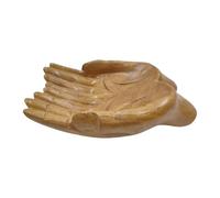 Cuenco con forma de mano | Cuenco de postre - Cuenco decorativo de manos de Buda, soporte de para piedras que ofrecen escultura de manos, cuenco de madera para