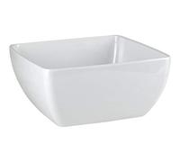 Cuenco cuadrado APS GF132 de melamina, 9 cm de longitud y de color blanco puro