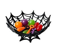 Cuenco de Caramelos Halloween Plato Decorativo Reutilizable Telaraña Truco | Cesta Halloween Infantil Para Niños Chicos Equipo Cumpleaños Juego Colegio Temporada Fiesta Casa Fiesta Aula