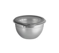 Cuenco de Cocina de Alta Resistencia de Le Creuset - Acero Inoxidable con Base Antideslizante y Tapa de Cristal para una Frescura Prolongada