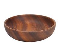 Cuenco de madera, de aperitivo de madera Ensalada de fruta Ensalada de sopa para uso doméstico de cafetería(17.5 * 4cm)