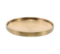 Cuenco Decorativo para Llaves y Baratijas de Acero Inoxidable Grande Dorado | Bandeja Redonda para Mesa de Entrada, Estilo Moderno y Elegante, Uso en Porche o Centro de Mesa