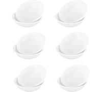 Cuenco para salsa, tazones redondos para dip, tazones de postre, para aperitivos, salsas de soja de sushi, especias, guarniciones, frutas y aperitivos, tazones de inmersión blancos, mini tazones de