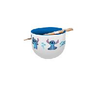 Cuenco ramen con palillos stitch young