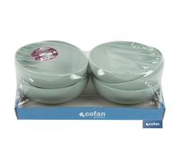 Cofan Cuencos redondos | Color Verde Agua | Capacidad para 800 m | Fabricado en Polipropileno | Unitario o Pack de 6