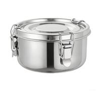 Cuenco versátil de acero inoxidable 304 con tapa de sellado hermético, estructura gruesa para cocinar arroz y congelar alimentos en casa (16 cm)