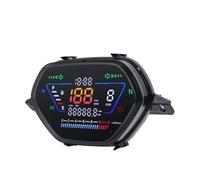 Cuentakilómetros velocímetro Tablero De Instrumentos Digital para Motocicleta, Velocímetro LED, Tacómetro, Medidor Voltaje, Odómetro, Engranaje para Wave C100 CD10