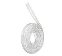 Cuerda de fuego de fibra de vidrio para sellar paneles de vidrio de estufa, juntas de expansión de calderas, juntas de horno, puertas de horno y sellos de puerta de horno (250 cm)