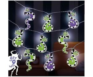 Cuerda de luces led beetlejuice 9 personajes. 130 cm
