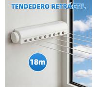 Arte Regal Tendedero Extensible de 5 Cuerdas Blanco