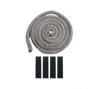 Cuerda de sellado de puerta de estufa de fibra de vidrio de 2 m para chimenea, junta resistente a altas temperaturas para estufas de leña, calderas y hornos industriales (14 mm x 2 m)
