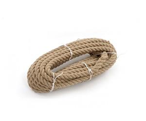 Cuerda de yute natural 14 mm/50 m trenzado cable de jardín boating de