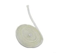 Cuerda plana de fibra de vidrio para sellos de puerta de vidrio en estufas de leña, estufas de pellets, calderas, hornos, hornos e intercambiadores de calor (300 cm)