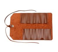 Cuero Bolsa Portaherramientas Enrollable Vintage para Mecánicos | Cordón de Cuero y Ranuras Escalonadas, Protege Herramientas, Adecuado para Contratistas y Técnicos