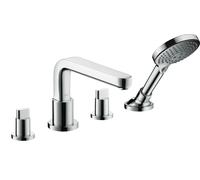 Cuerpo básico hansgrohe Racor de 4 orificios para cantos de baño DN 15, 13444180