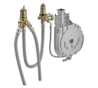 Cuerpo de instalación para lavabo Hansa de 3 orificios, con cartucho de control de 4.0