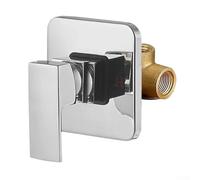 Cuerpo de válvula de grifo de ducha empotrado, accesorio de cobre en la pared de una sola función para instalación integrada en el baño, válvula de control de agua oculta, ajuste universal, para