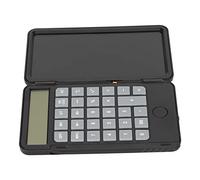 Cuifati Calculadora Plegable con Bloc de Notas, Calculadora de Bolsillo Portátil de 12 Dígitos, Botones Silenciosos, Tableta de Escritura Reutilizable, Matemática Científica Básica para Estudiantes,