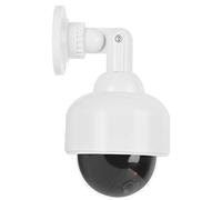 Cuifati Cámara Falsa Cámara de Seguridad de Vigilancia Simulada Realista a Prueba de Agua con Luz LED Roja Intermitente, Elemento Disuasorio en Forma de Cúpula para Protección de Negocios en el Hogar,