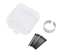 Cuifati Kit de Repuesto de Punta de Lápiz Negro de Acero Al Carbono, 10 Piezas para Tableta Gráfica PTH 460 PTH 660 860 DTH 1320 DTH 1620, Puntas de Lápiz de Dibujo con Caja de Almacenamiento de