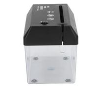 Cuifati Mini Trituradora de Papel USB, Corte en Tiras A6 Portátil de 2 Hojas, Trituradora Pequeña de Escritorio con Contenedor Transparente de Alta Capacidad, Corte Seguro en Tiras para Papelería de