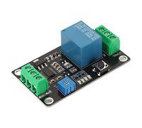 Cuifati Módulo de Relé de Temporización, Interruptor de Temporizador (DC5V) | Relé temporizador de PCB con autobloqueo y retardo de disparo, para control industrial