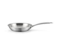 Cuisinox Gourmet - Sartén de 2 cm de acero inoxidable - Triply - Compatible con todos los fuegos - Acero inoxidable 18/1 - Acabado satinado - Sin PFAS, PTFE, PFOA - Made in France