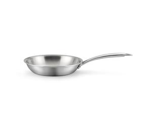 Cuisinox Gourmet - Sartén de 2 cm de acero inoxidable - Triply - Compatible con todos los fuegos - Acero inoxidable 18/1 - Acabado satinado - Sin PFAS, PTFE, PFOA - Made in France