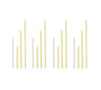 Culinavog 32 Clips Pinzas Bolsas Alimentos, 12,5/18,5/22,5/28,5cm Pinzas Comida, Pinza para Bolsas de Alimentos, Pinza Cerrar Bolsas Alimento para Guardar Aperitivos - Transparente + Amarillo