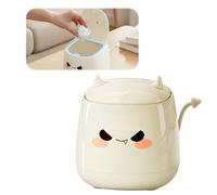 Culinavog Papelera Baño PequeñA, Mini Bote de Basura de Escritorio, Cubo de Mesa con Tapa, Pequeño Design Cubos, Papelera Sobremesa, para Cocina, Oficina, Mesa del Tocador