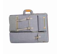 Culnflun Bolsa de Arte para Artistas, Mochila de Lona Grande de 25,98" x 19,69" con múltiples Bolsillos (Gris)