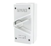 Culnflun Interruptor de desconexión de motor cerrado 3P 63A AC440V IP65 | Carcasa ABS, contactos plateados, alta corriente estable, para soldadura industrial, generadores y barcos