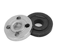 Culnflun Kit de brida exterior interior de repuesto para amoladora angular, tuercas de seguridad chapadas en acero, fijación roscada/sin rosca, 30 mm para piezas de herramientas el (Makita angle