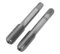 Culnflun Macho de roscar manual de flauta recta de acero de alta velocidad, herramienta de roscado de rosca métrica, paquete de dos accesorios para hacer roscas manuales para proce (M12*1,75)