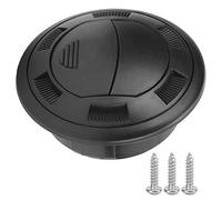 Culnflun Salida de aire acondicionado, ventilación de aire para RV, ventilación de CA para autobús, rejilla redonda negra con rejilla Hexagonal, ventilación de tablero de 100mm y 7