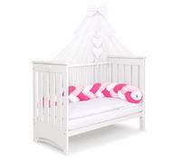 Cuna bebé Lorenzo/ vestida completa - COLOR : Rosa, Relleno Nordico: Sí (+29Є )