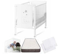 Cuna Colecho de Bebé, Colchón Morfeo Sábanas y 4 Ruedas | Indi CoolDreams