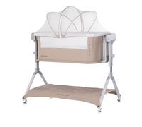 Cuna colecho eléctrica Chipolino ELECTRA | Balanceo automático, Bluetooth y función corralito 3 en 1 Color: cashmere