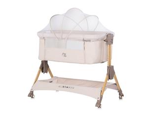Cuna de Colecho Plegable SLEEP'N FOLD Chipolino con Cambiador, Balancín y Mosquitera Color: cashmere