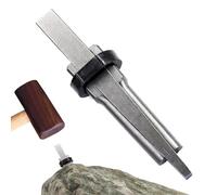 Cuña de piedra resistente, cincel de hierro divisor de, herramienta de | agrietamiento de plumas de cuña, herramientas manuales profesionales de separación de para hormigón, mampostería