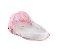 Cuna De Viaje Cuna Plegable Ligera Y Lavable Con Mosquitera Y Toldo Para