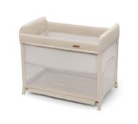 Cuna de Viaje Moon Dream de Kinderkraft para Bebés desde Nacimiento hasta 15 kg, Plegable con Colchón Incluido, Ligera y Portátil para Viajes y Visitas Beige