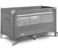 Cuna de viaje para bebé CARETERO Basic Plus con colchón, 120x60 cm - Gris