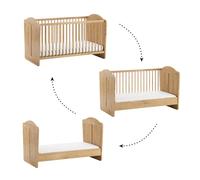 Cuna evolutiva 70x140 vox megeve madera