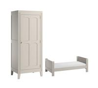 Cuna evolutiva 70x140 y armario 1 puerta vox milenne cachemira