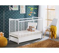 Cuna Para Bebé Cuna Con Barrotes Cuna De Lado + Colchón Cajón CYPI 120x60