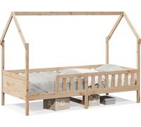 Cuna para bebé vidaXL de 90x200 cm, fabricada en madera maciza de pino