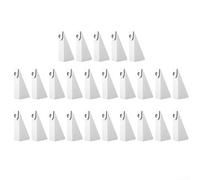 Cuñas de aluminio para canalón de 25 piezas de cuñas de precisión para canalones estilo K, herramienta de nivelación de canalones para inclinado para fascia, flujo de agua mejorado, color blanco, 6,5