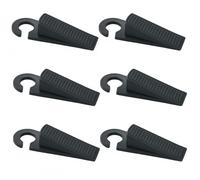 Cuñas de Goma para Puerta 6 Piezas Tope para Puerta Antideslizante y Antiarañazos, Cuña de Plástico Duradera Retenedor Puerta Apilable para Todo Tipo de Suelos en Interiores y Exteriores